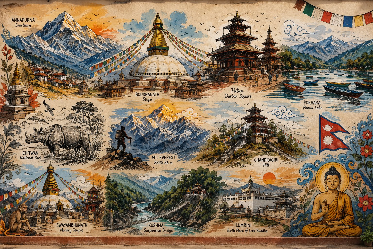 Nepal destinations